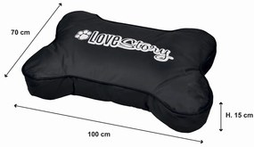 Черен матрак за куче 70x100 cm – Love Story