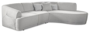 Бял ъглов диван (десен ъгъл) Bella Siena - Miuform
