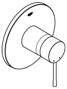 Външни части на кран за душ Grohe Essence New-Бронз mat-18,8 x 16,3