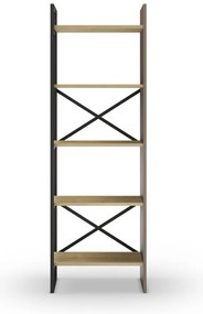Етажерка за книги в дъбов декор в естествен цвят 58x175 cm Ara - Marckeric