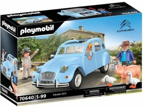 Игра Комплект Превозни Средства Playmobil Citroen 2CV 70646 Кола Син 57 Части