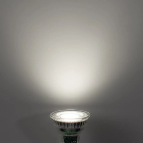 Комплект от 5 GU10 50mm димируеми LED крушки прозрачни 2.5W 450 lm 6500K