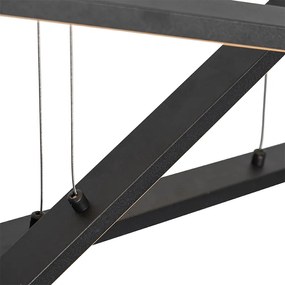 Висяща лампа черна с LED 3-степенна димируема 6-светлина - Jolanta