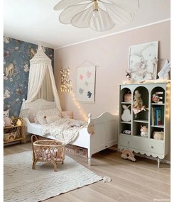 Бял ръчно изработен памучен килим подходящ за пране 120x160 cm Tribu Natural – Lorena Canals