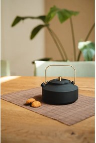 Черен чугунен чайник с цедка 1 l Shangdong – Bredemeijer