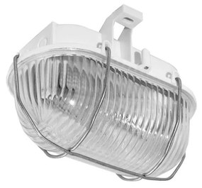 Външно таванно осветително тяло OVAL 1xE27/60W/230V IP44 бяло