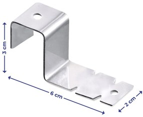 Куки от неръждаема стомана в комплект от 2 - Maximex