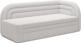 Кремав разтегателен диван с място за съхранение от букле десен ъгъл 223 cm Fabillo – ELTAP