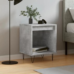 Sonata H Нощно шкафче бетонно сиво 40x35x50 см инженерно дърво