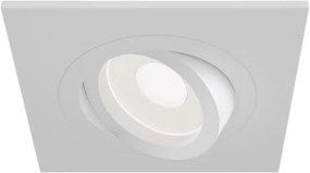 Вдлъбнати Точкова светлина покрив Maytoni Atom square-бял