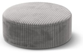 Светлосива табуретка от рипсено кадифе Dia – Micadoni