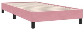 4101348 vidaXL Рамка за легло без матрак Pink 100x210 cm Кадифе