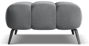 Сива кадифена табуретка Nalu – Makamii