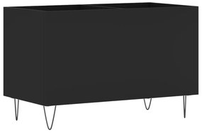 831725 vidaXL Шкаф за грамофонни плочи черен 74,5x38x48 см инженерно дърво