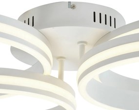 Таванна лампа бяла с LED 3-степенно димиране 4-светлини - Navara