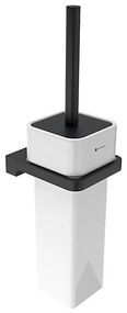 NIMCO MAC 29094K-90 - Четка за тоалетна със стенен монтаж MAYA бял/матов черен