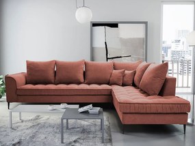 Ъглов диван Lena-Puce-Right