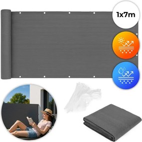 HDPE балконски екран с мрежа - защитен екран за балкони и огради Šírka: 100 cm | Dĺžka: 700 cm