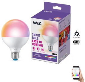 LED RGB Димируема крушка G95 E27/11W/230V 2200-6500K Wi-Fi - WiZ