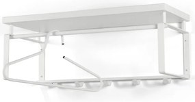 Бяла метална стенна закачалка с рафт 70 cm Rex – Spinder Design