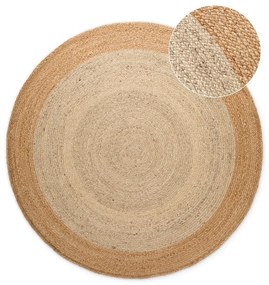 Двустранен ръчно изработен ютен кръгъл килим в цвят слонова кост ø 160 cm Jutta Ivory – Hanse Home