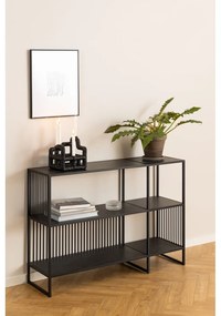 Черна библиотека от камък 120x83 cm Strington – Actona