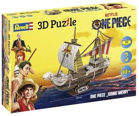 Пъзел, Revell, One Piece, Кораб Going Merry 3D, 112 части
