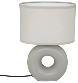 Нощна лампа atmosphera Baru, 25 cm, Керамика - Сив