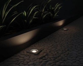 Външен прожектор за земя черен квадратен регулируем IP65 - Delux