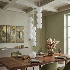 LED висящ полилей LHJ118-4CP четкано злато
