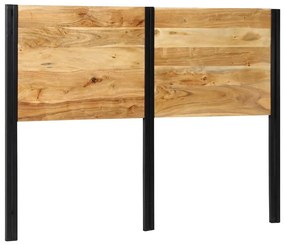4017551 vidaXL табла за глава 140 cm масивна дървесина акация и желязо