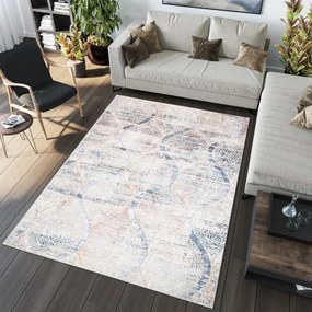 Модерен килим в кафяви нюанси с фин модел Ширина: 120 см | Дължина: 170 см