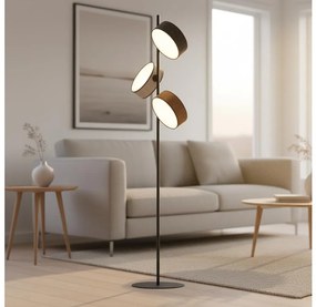 Подова лампа DRUMZ 3xE14/10W/230V черна/кафява/сива