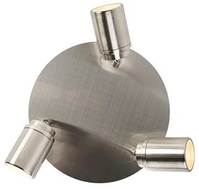 Модерен баня прожектор стомана 3-светлина IP44 - Ducha