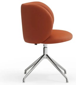 Оранжев тапициран трапезен стол Mogi – Teulat