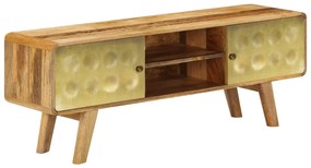 246340 vidaXL ТВ шкаф, мангово дърво масив, 120x30x45 cм