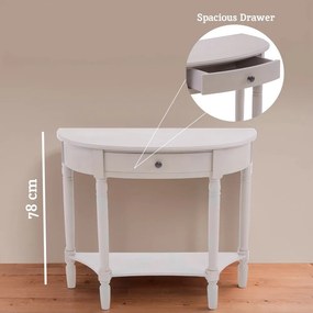 Сива конзолна маса от масивен бор 33x81 cm Heritage – Premier Housewares