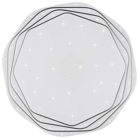 Бяло LED осветително тяло за таван ø 38 cm Dizzy – Trio