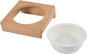 Бамбукова купа с основа за куче ø 12 cm – Love Story