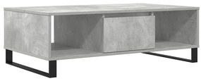 827096 vidaXL Кафе маса, бетонно сива, 104x60x35 см, инженерно дърво