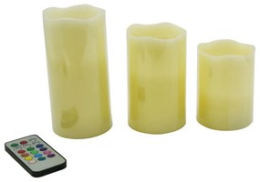 LED свещи в комплект от 3 бр. (височина 10 cm) – Hilight