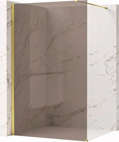 Параван за душ Rea Flexi Brown / Gold 120
