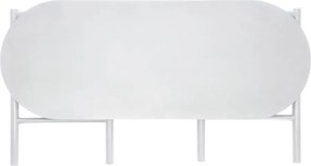 Светлосива градинска пейка метална Disc – Zone