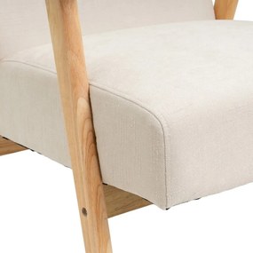 Бяло шенилово кресло Vintage – Casa Selección