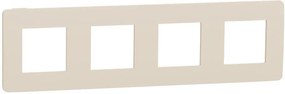 SE Лицева рамка 4х цвят Крем / Крем Unica Studio Color  /до изчерпване/ - NU280844