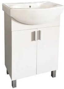 Долен шкаф за баня ICP 5544, Inter Ceramic, PVC, бял, с умивалник, 44x85x55см