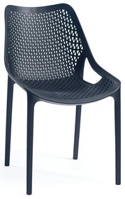 Черен пластмасов градински стол Bilros - Rojaplast