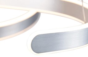 Дизайнерски висящ аплик стомана с LED 3-степенна димираща - Frank