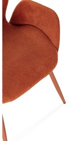 Теракотени тапицирани трапезни столове в комплект 2 бр. Ansu – Marckeric