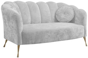 Диван Adria двуместен-Сиво - златисто